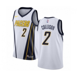 Youth Nike Indiana Pacers #2 Darren Collison White Swingman Jersey - Earned Edition