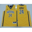 youth nba indiana pacers #24 george yellow[revolution 30 swingman]