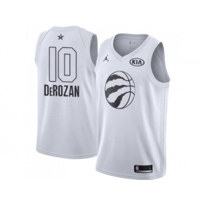Youth Nike Toronto Raptors #10 DeMar DeRozan White NBA Jordan Swingman 2018 All-Star Game Jersey
