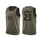 Youth Nike Toronto Raptors #23 Fred VanVleet Green Salute to Service NBA Swingman Jersey
