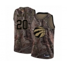 Youth Toronto Raptors #20 Jodie Meeks Swingman Camo Realtree Collection 2019 Basketball Finals Bound Jersey