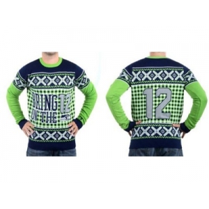 Nike Seattle Seahawks #12 Fan Men's Ugly Sweater