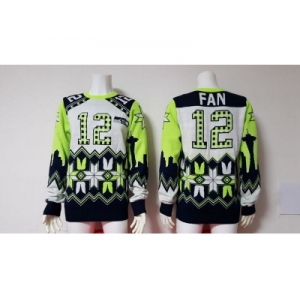 Nike Seattle Seahawks #12 Fan green Men's Ugly Sweater