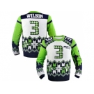 Nike Seattle Seahawks #3 Russell Wilson White Men's Ugly Sweater