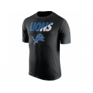 Men's Detroit Lions Nike Black Legend Staff Practice Performance T-Shirt