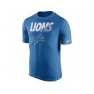 Men's Detroit Lions Nike Light Blue Legend Staff Practice Performance T-Shirt