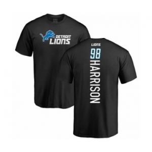 NFL Nike Detroit Lions #98 Damon Harrison Black Backer T-Shirt