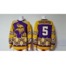 Nike Minnesota Vikings #5 Bridgewater Purple Men's Ugly Sweater