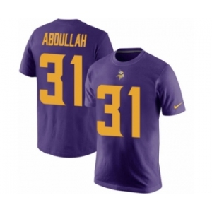 NFL Nike Minnesota Vikings #31 Ameer Abdullah Purple Rush Pride Name & Number T-Shirt