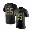 NFL Nike New Orleans Saints #25 Eli Apple Black Camo Salute to Service T-Shirt