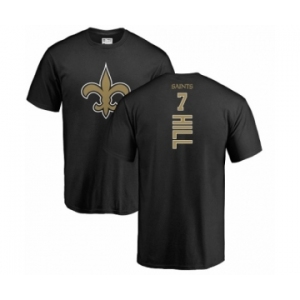 NFL Nike New Orleans Saints #7 Taysom Hill Black Backer T-Shirt