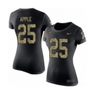 NFL Women's Nike New Orleans Saints #25 Eli Apple Black Camo Salute to Service T-Shirt