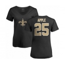 NFL Women's Nike New Orleans Saints #25 Eli Apple Black Name & Number Logo Slim Fit T-Shirt