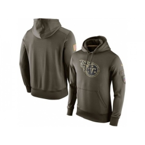 Men's Tennessee Titans Nike Olive Salute To Service KO Performance Hoodie