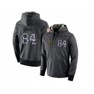 NFL Men's Nike Tennessee Titans #84 Corey Davis Stitched Black Anthracite Salute to Service Player Performance Hoodie