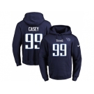 Nike Tennessee Titans #99 Jurrell Casey Navy Blue Name & Number Pullover NFL Hoodie