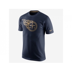 Men's Tennessee Titans Nike Navy Championship Drive Gold Collection Performance T-Shirt