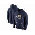 Men Los Angeles Rams Nike Navy Champ Drive Vapor Speed Performance Pullover Hoodie