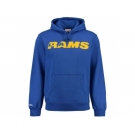 Men's Los Angeles Rams Mitchell & Ness Royal Retro Pullover Hoodie