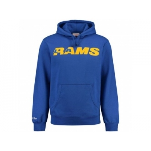 Men's Los Angeles Rams Mitchell & Ness Royal Retro Pullover Hoodie