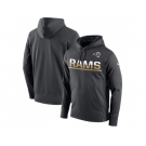 Men's Los Angeles Rams Nike Sideline Circuit Anthracite Pullover Hoodie