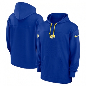 Men's Los Angeles Rams Royal Performance Pullover Hoodie