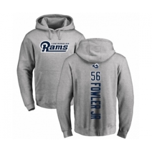 NFL Nike Los Angeles Rams #56 Dante Fowler Jr Ash Backer Pullover Hoodie