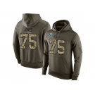 NFL Nike Los Angeles Rams #75 Deacon Jones Green Salute To Service Men's Pullover Hoodie