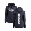 NFL Women's Nike Los Angeles Rams #56 Dante Fowler Jr Navy Blue Backer Pullover Hoodie