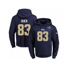 Nike Los Angeles Rams #83 Brian Quick Navy Blue Name & Number Pullover NFL Hoodie