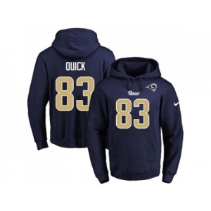 Nike Los Angeles Rams #83 Brian Quick Navy Blue Name & Number Pullover NFL Hoodie