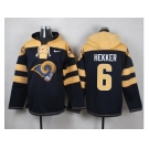 Nike St. Louis Rams #6 Johnny Hekker Navy Blue Player Pullover NFL Hoodie