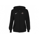 Women St.Louis Rams Stadium Rally Full Zip Hoodie Black