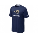 Men's St.Louis Rams Nike Cardinal Facility T-Shirt D.Blue