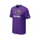 Men's St.Louis Rams Nike Cardinal Facility T-Shirt Purple