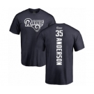 NFL Nike Los Angeles Rams #35 C.J. Anderson Navy Blue Backer T-Shirt