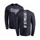 NFL Nike Los Angeles Rams #56 Dante Fowler Jr Navy Blue Backer Long Sleeve T-Shirt