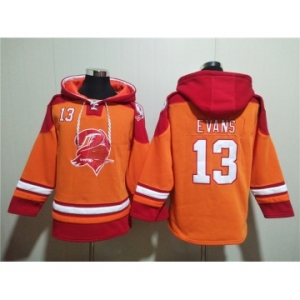 Men's Tampa Bay Buccaneers #13 Mike Evans Orange Red Ageless Must-Have Lace-Up Pullover Hoodie