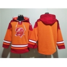 Men's Tampa Bay Buccaneers Blank Orange Red Ageless Must-Have Lace-Up Pullover Hoodie