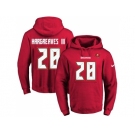 Nike Tampa Bay Buccaneers #28 Vernon Hargreaves III Red Name & Number Pullover NFL Hoodie
