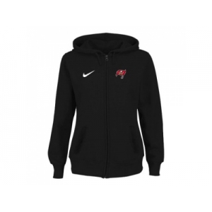 Women Tampa Bay Buccaneers Stadium Rally Full Zip Hoodie Black