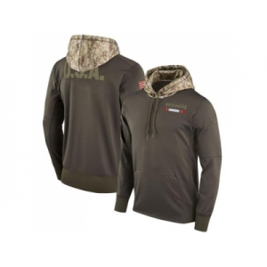 Youth Tampa Bay Buccaneers Nike Olive Salute to Service Sideline Therma Pullover Hoodie