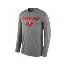 Men's Tampa Bay Buccaneers Nike Heather Gray Legend Staff Practice Long Sleeves Performance T-Shirt