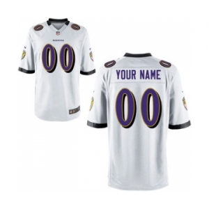Youth Nike Nfl Jerseys Baltimore Ravens Customized White Jersey