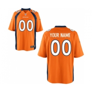 Youth Nike nfl Jerseys Denver Broncos Customized Orange Jersey