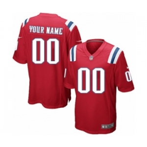 Youth Nike nfl jerseys New England Patriots Customized Red Jersey