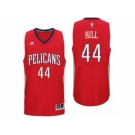 Men New Orleans Pelicans #44 Solomon Hill Alternate Red New Swingman Jersey