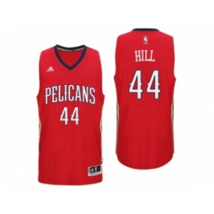 Men New Orleans Pelicans #44 Solomon Hill Alternate Red New Swingman Jersey