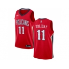 Men Nike New Orleans Pelicans #11 Jrue Holiday Red NBA Swingman Statement Edition Jersey