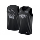 Men Nike New Orleans Pelicans #23 Anthony Davis Black NBA Jordan Swingman 2018 All-Star Game Jersey